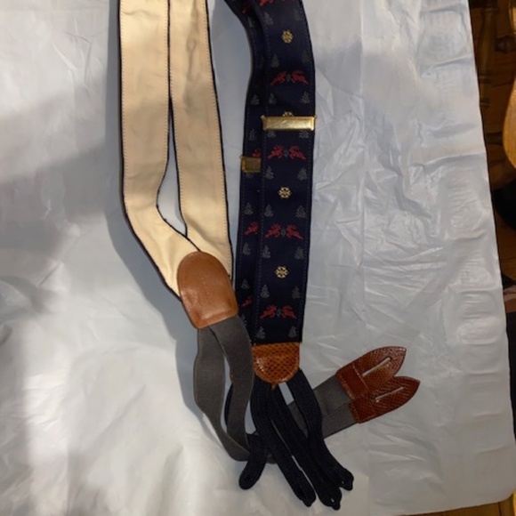 COLE HAAN Winter-Themed Formal (?) Suspenders - Picture 1 of 13